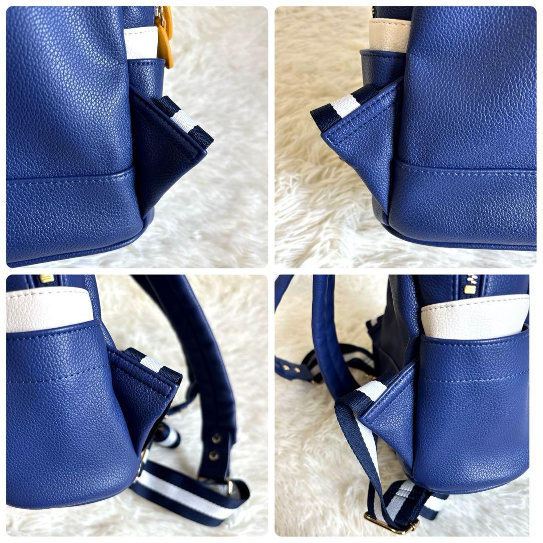 美品✨ドナルドダック 90周年 サマンサタバサ ディズニー バッグ リュック 青