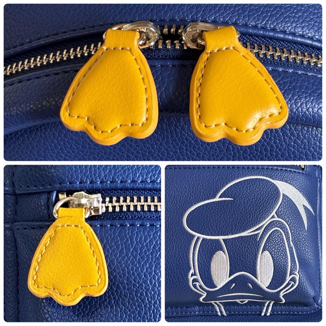 美品✨ドナルドダック 90周年 サマンサタバサ ディズニー バッグ リュック 青