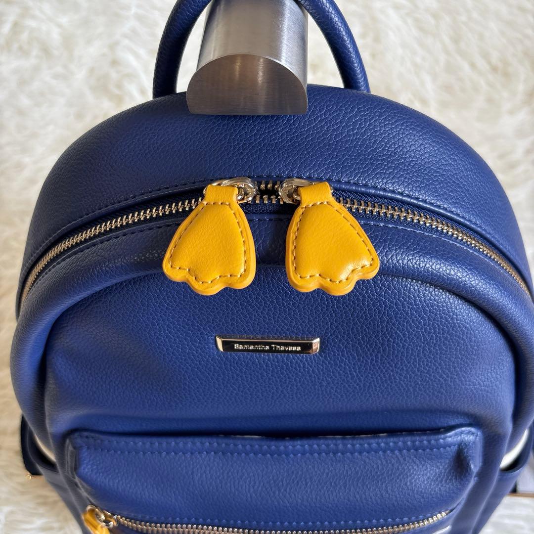 美品✨ドナルドダック 90周年 サマンサタバサ ディズニー バッグ リュック 青