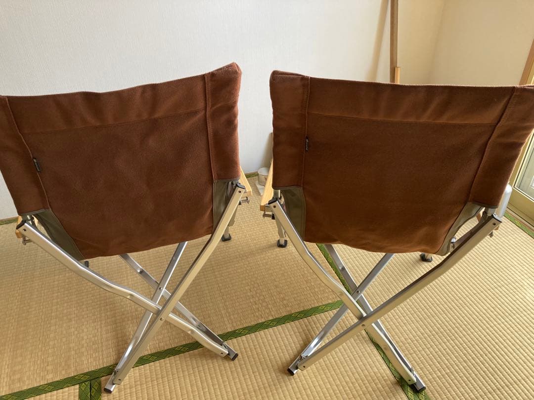  peak ローチェア ブラウン 2脚セット