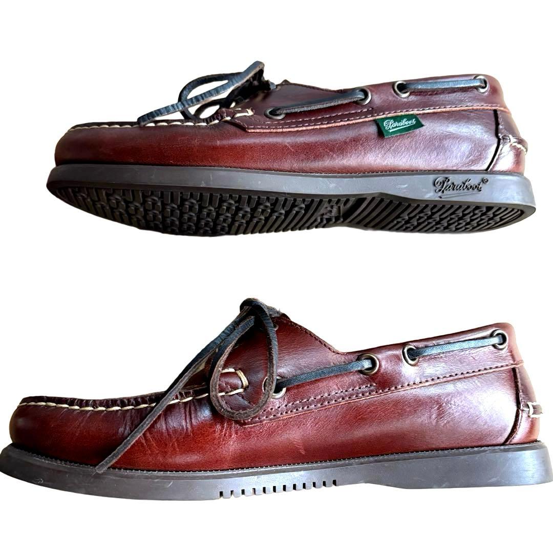 未使用級　paraboot BARTH AMERICA 3 レザー22.5 茶