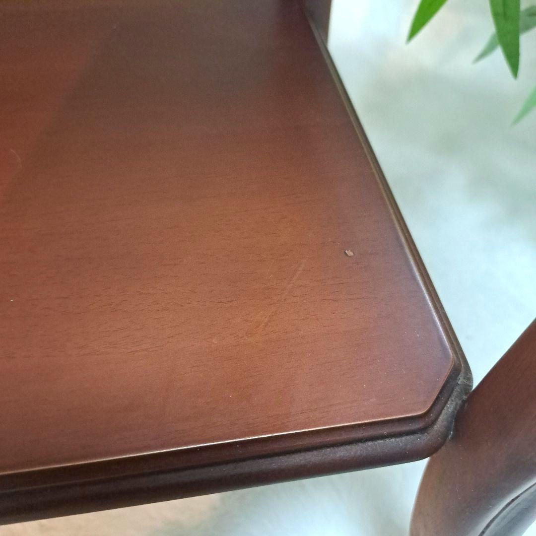 イタリア製 大理石天板 花台 マホガニーフレーム ITALY ロココ調