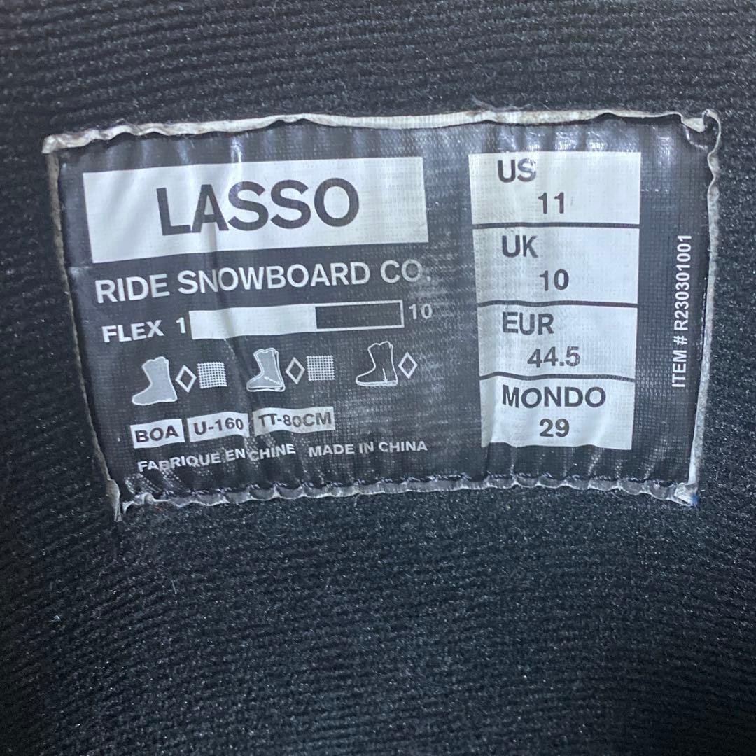 【超美品_即日発送】 スノボブーツRIDE LASSO 29cm23-24モデル