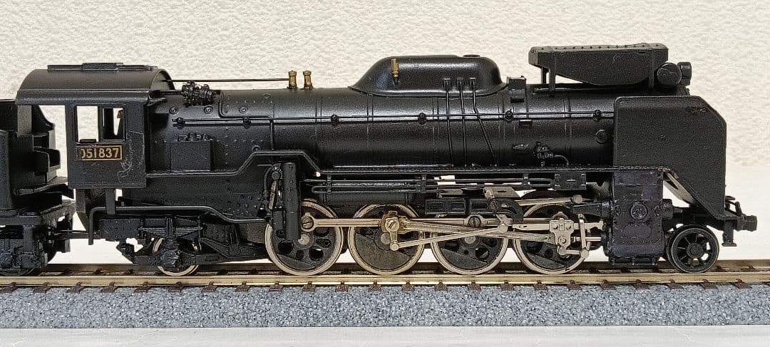 n*o様 HOゲージ アダチ D51蒸気機関車 集煙装置付 モーター交換