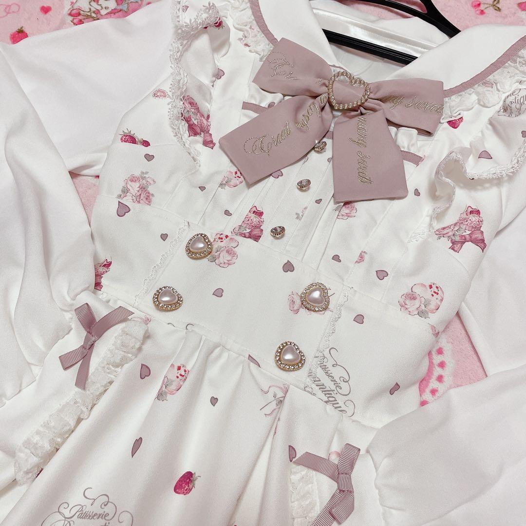 新品♡リズリサ♡Many Hearts Afternoontea柄♡ワンピ♡