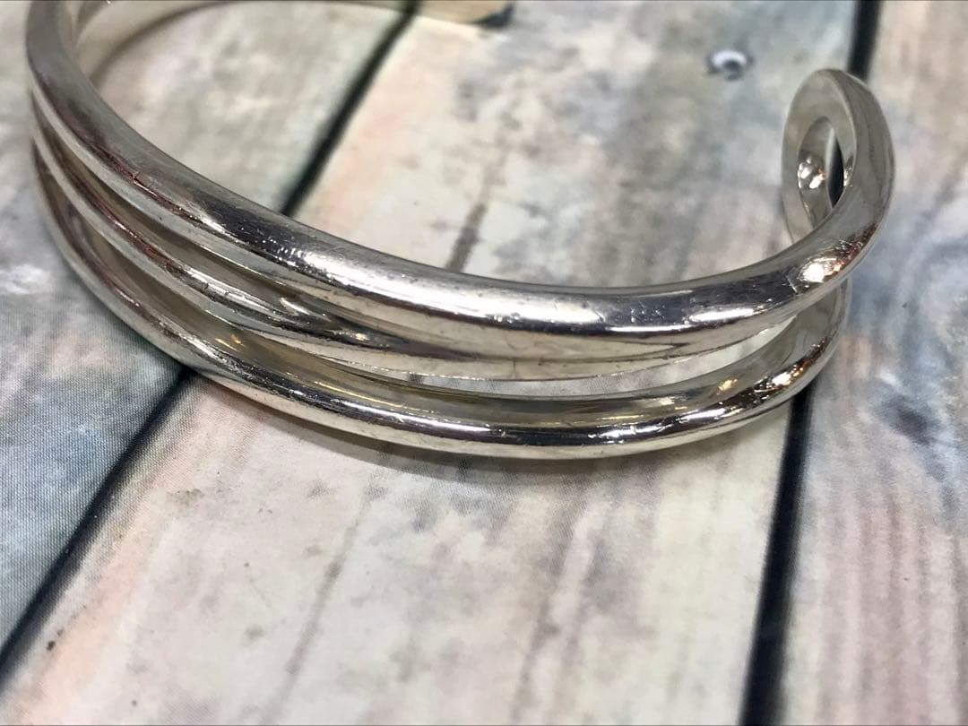 Tiffany ティファニー オープンダイアゴナル ワイドバングル　5201