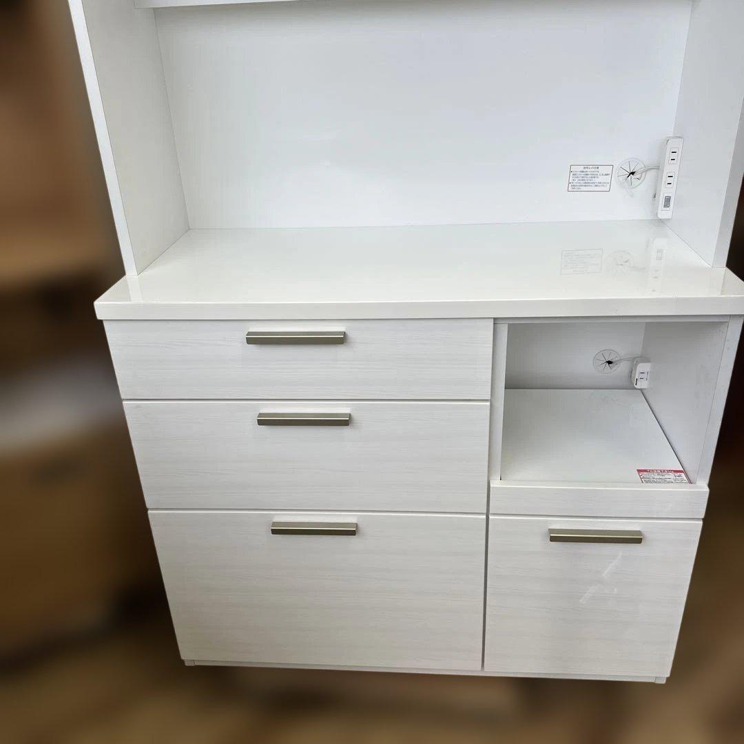 持ち帰り大歓迎 美品 ニトリ キッチンボード ソレル 100KB WH