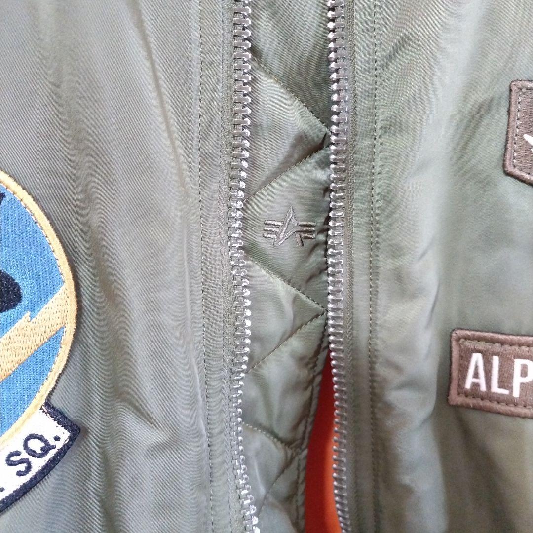 ALPHA INDUSTRIES MA-1　オリーブグリーン　アルファ　ワッペン
