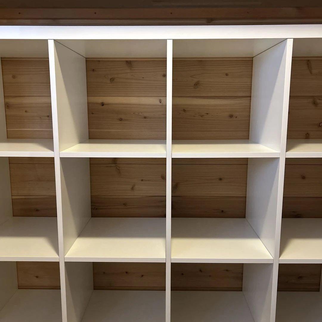 IKEA KALLAX カラックス ホワイト オープンシェルフ 16個収納