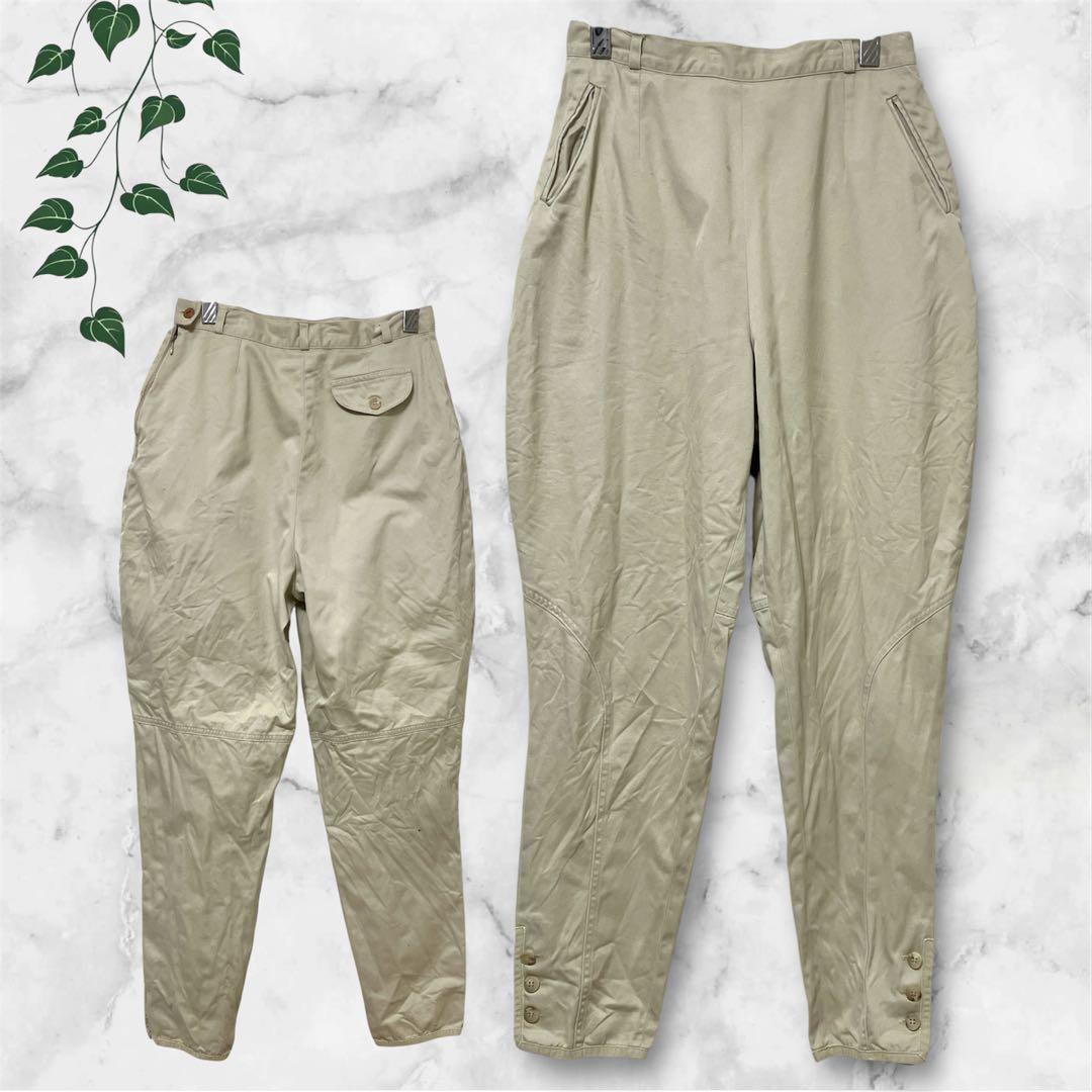 ヴィンテージ❣️ジョッパーズパンツ 裾ボタン 乗馬 ワーク ベージュ