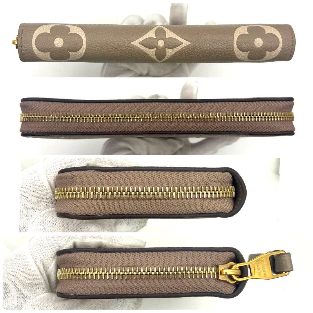 【極上美品】ルイヴィトン アンプラント バイカラー ジッピーウォレット ベージュ