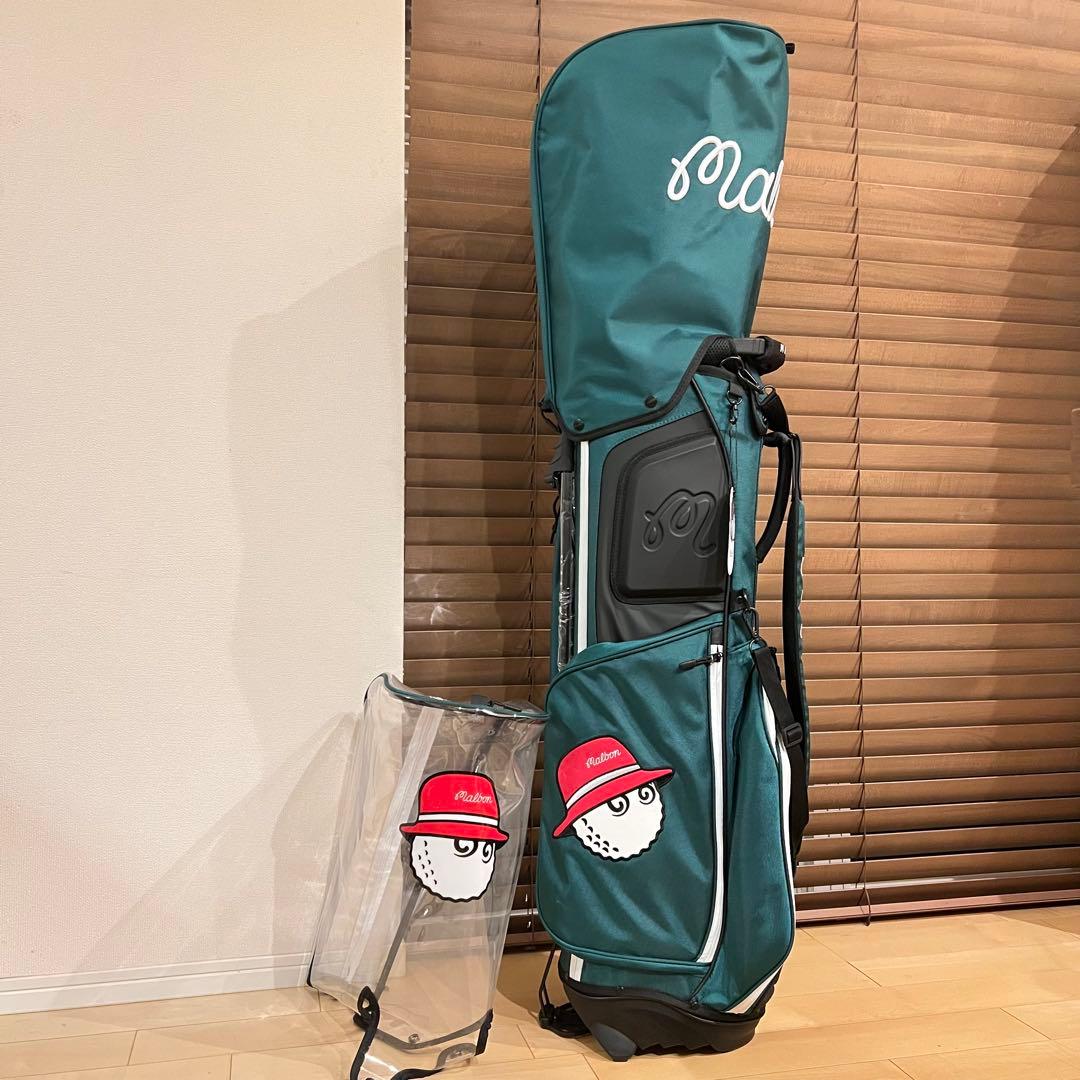【即発送】25 MALBON マルボンゴルフ キャディバッグ ゴルフバッグ 緑
