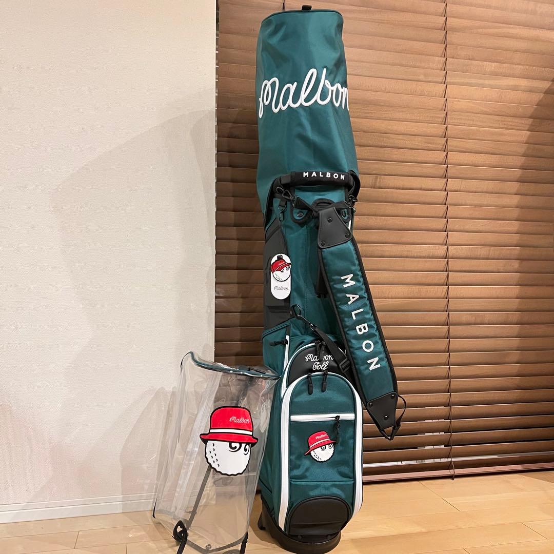 【即発送】25 MALBON マルボンゴルフ キャディバッグ ゴルフバッグ 緑