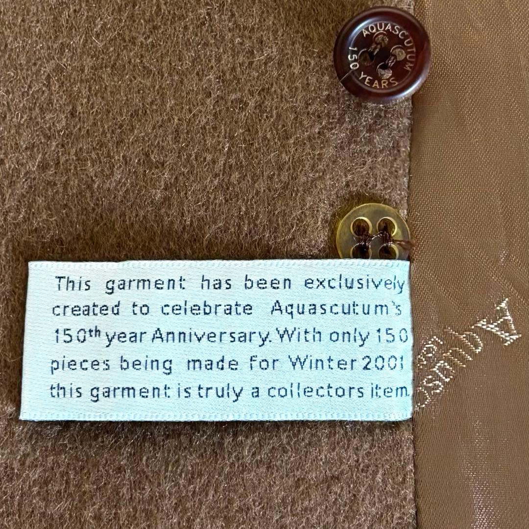 アクアスキュータム メンズカシミアコート150周年限定コレクション 38 希少
