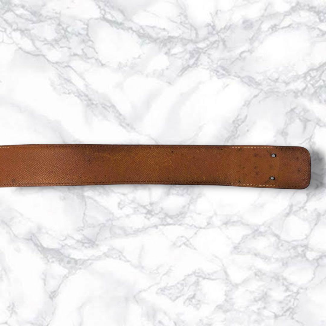 希少 エルメス ホースバックル ベルト ブラウン 70 ヴィンテージ レディース