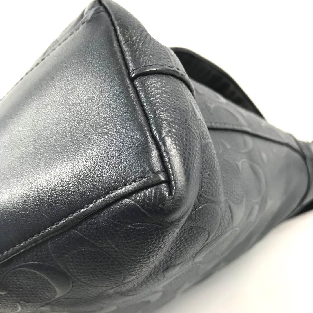 【チャーリーパパさま専用】コーチ ブラック ショルダーバッグ 72220