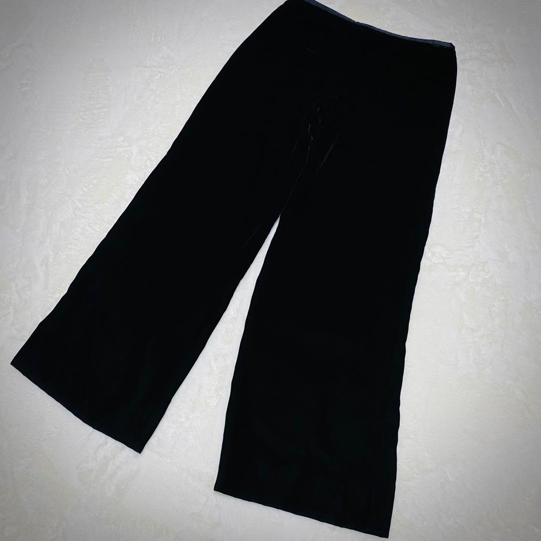 アルマーニ コレツィオーニ【最高級ベロア】セットアップ スーツ ブラック 光沢