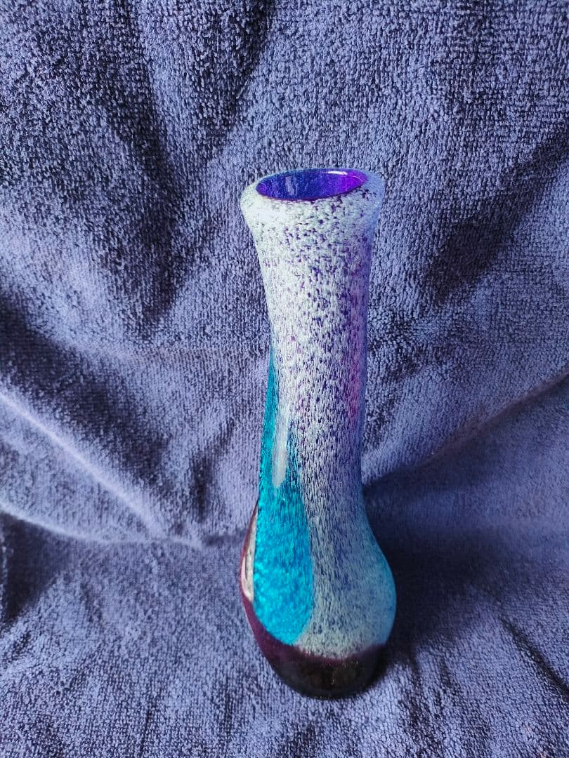 超美品！　名工稲嶺盛吉作　琉球泡ガラス花瓶