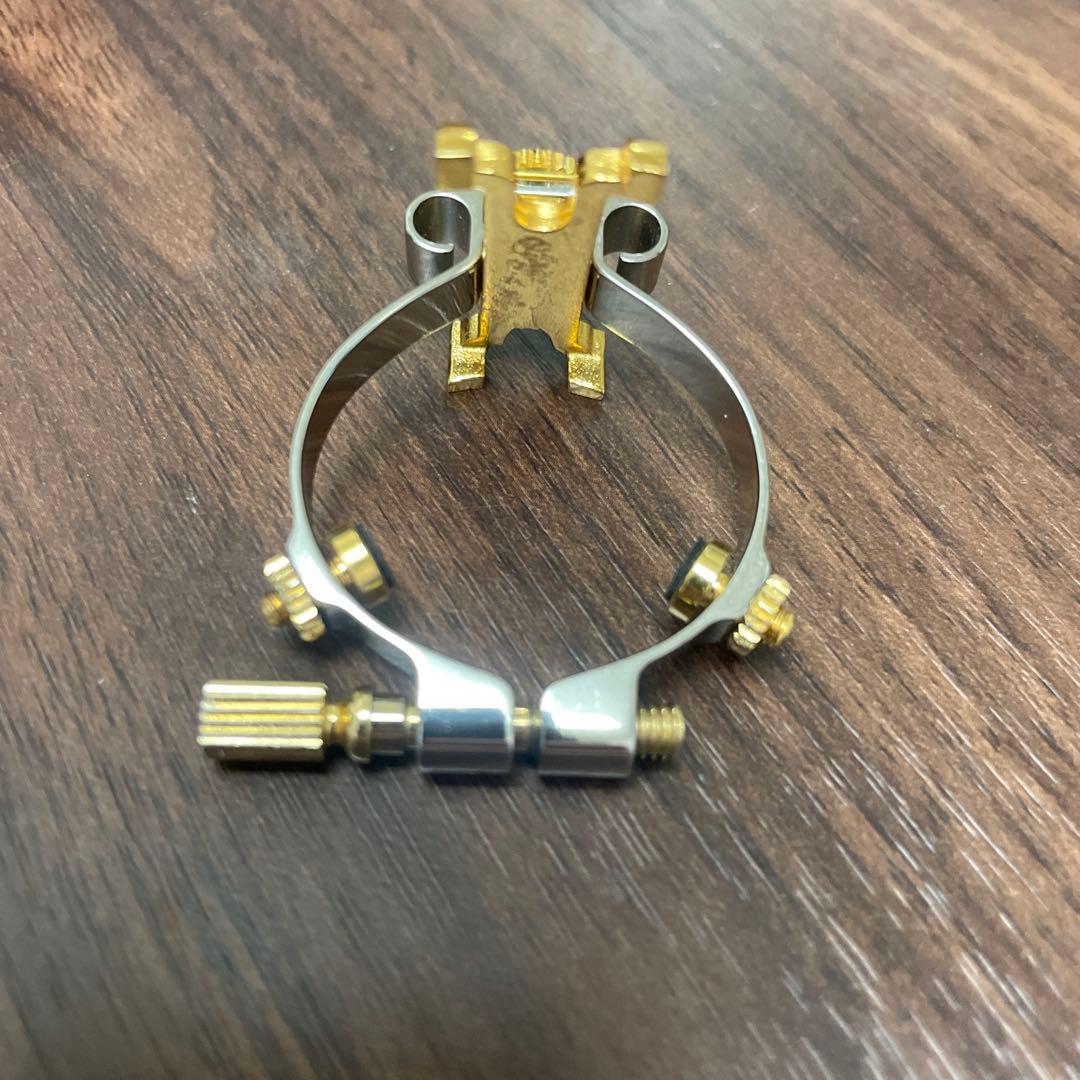 JLV アルトサックスリガチャー プラチナ仕上げ