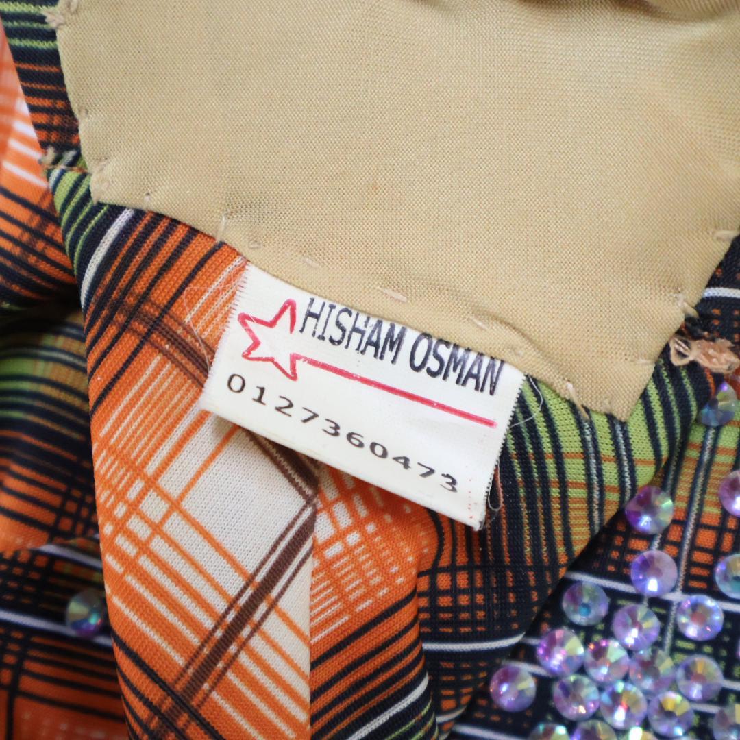 【希少! ベリーダンス用衣装 エジプト製】HISHAM OSMAN チェック柄