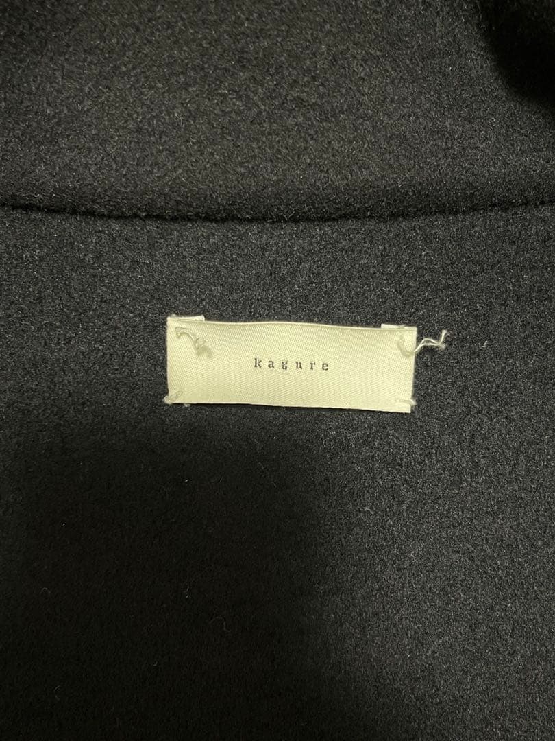 【mother】かぐれ ウールワイドケープコート（ネイビー）