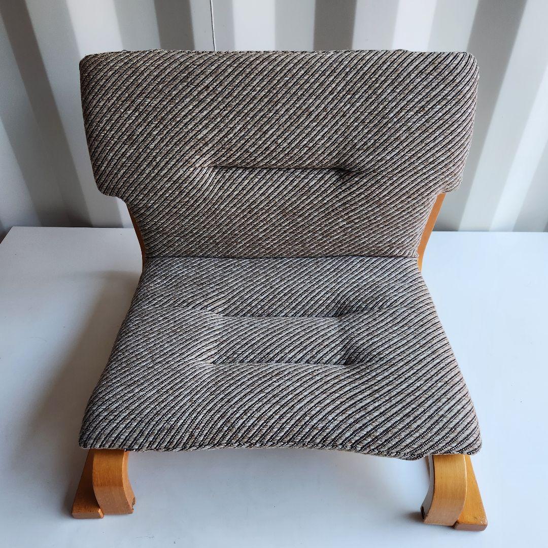 徳島県立工業技術センター　新日本木工　曲木　低座椅子　胡坐楽座椅子　腰痛防止