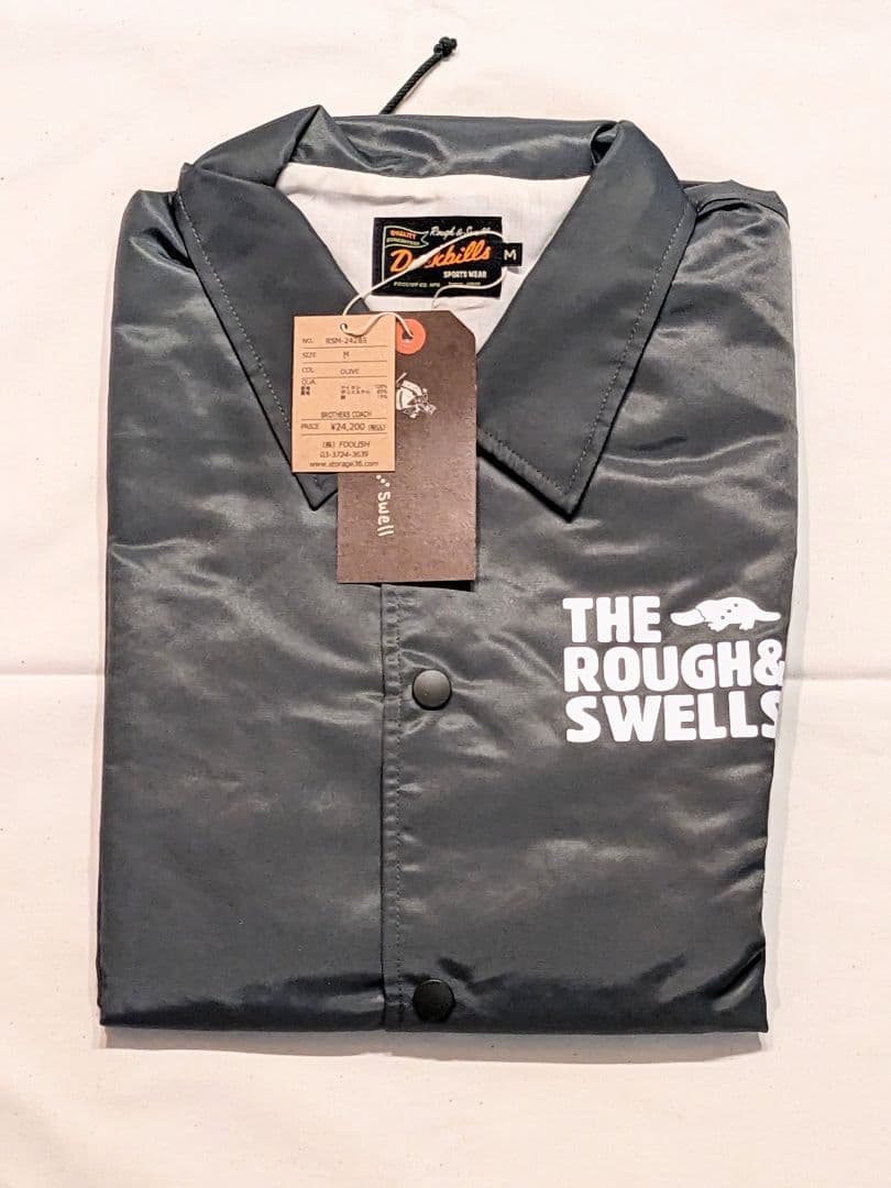 rough&swell ラフアンドスウェル コーチジャケット Mサイズ オリーブ