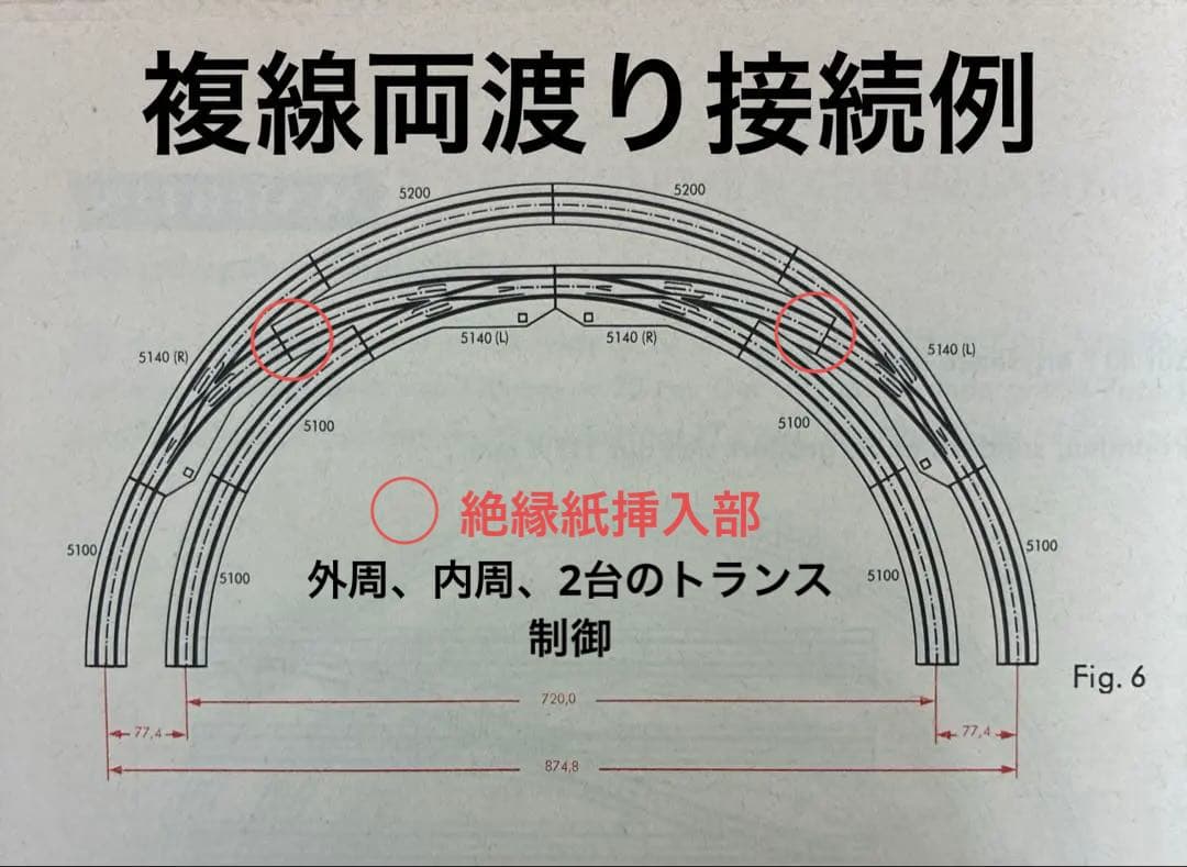 メルクリン HO 5140 他 電動ポイント 複線エンドレス両渡り軌道セット