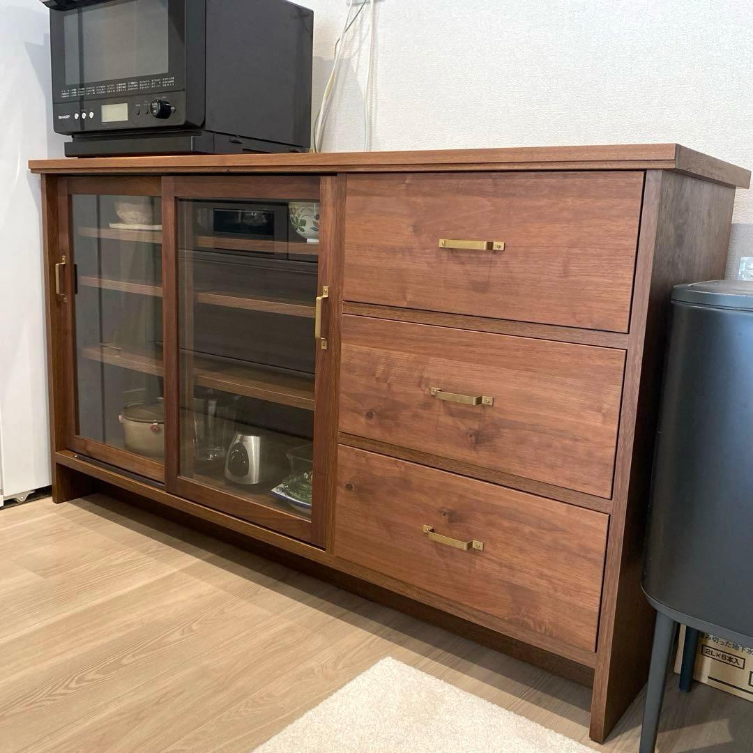 DOUBLEDAY ダブルデイ DAMAN サイドボード（ウォールナット） - メルカリ