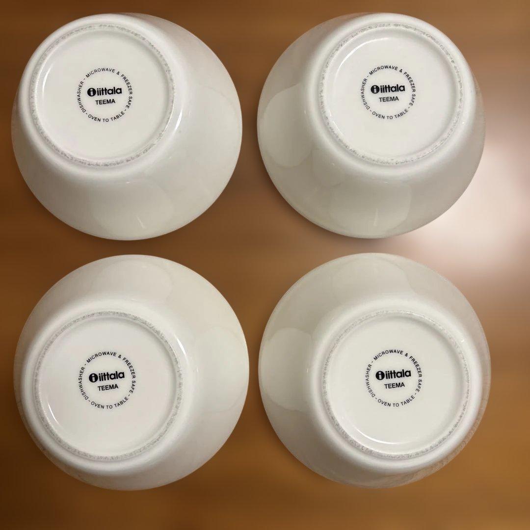 イッタラ ティーマ ボウル 15cm ホワイト ×４
