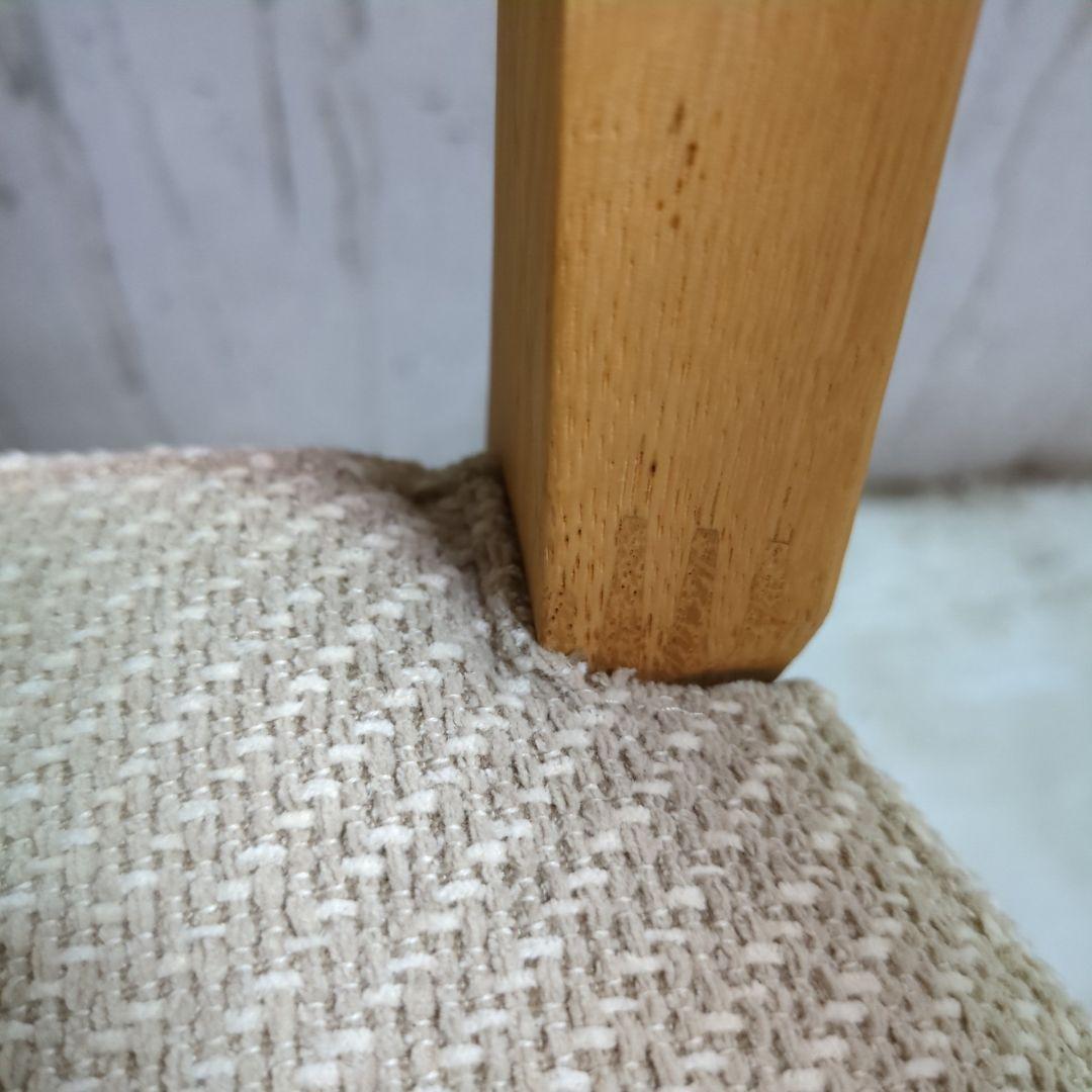 美品 定価8万 カリモク◆ アームチェア ピュアオーク ファブリック ダイニング