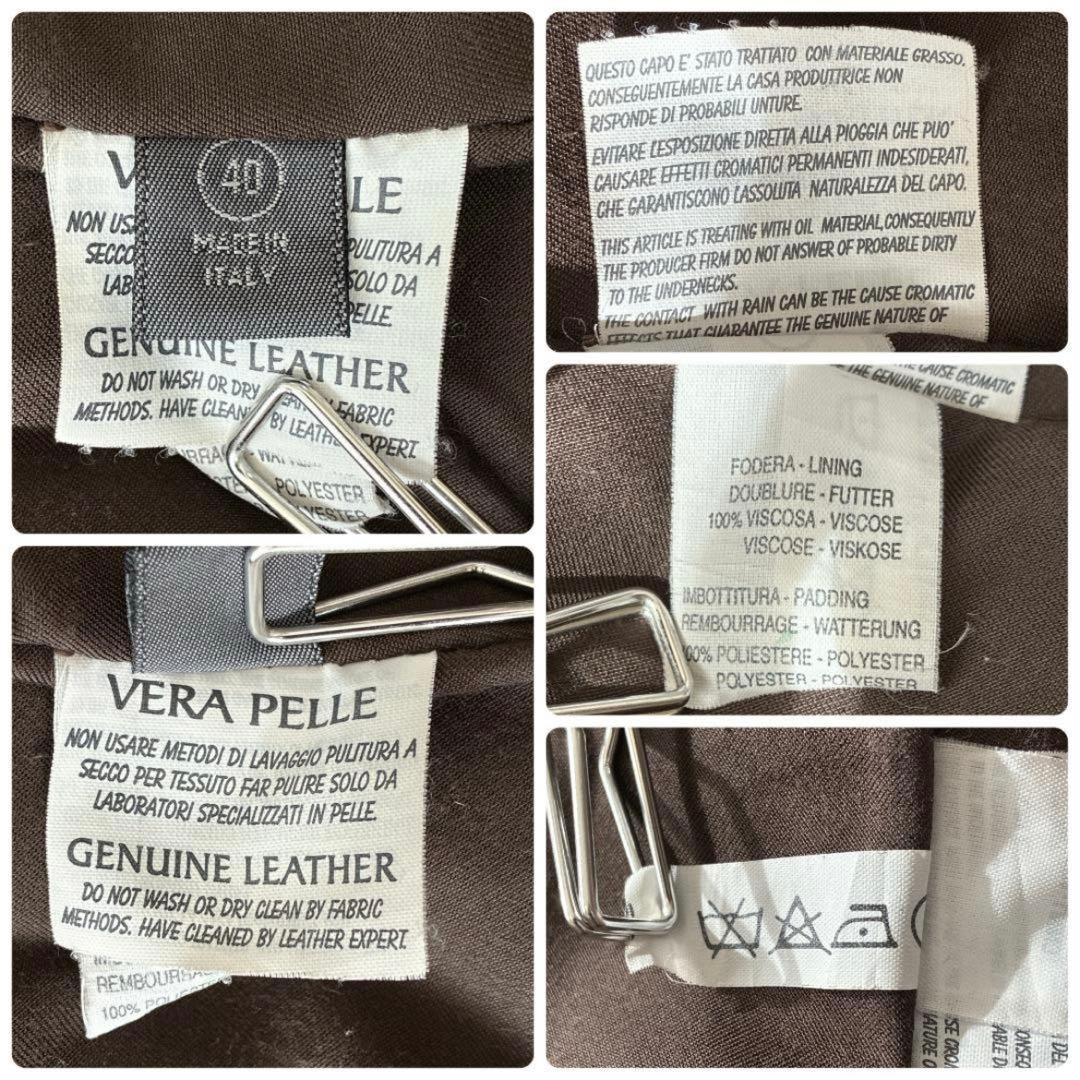 サルバトーレサントロ♡ラムレザー 本革 ロングコート ニット切替 イタリア製