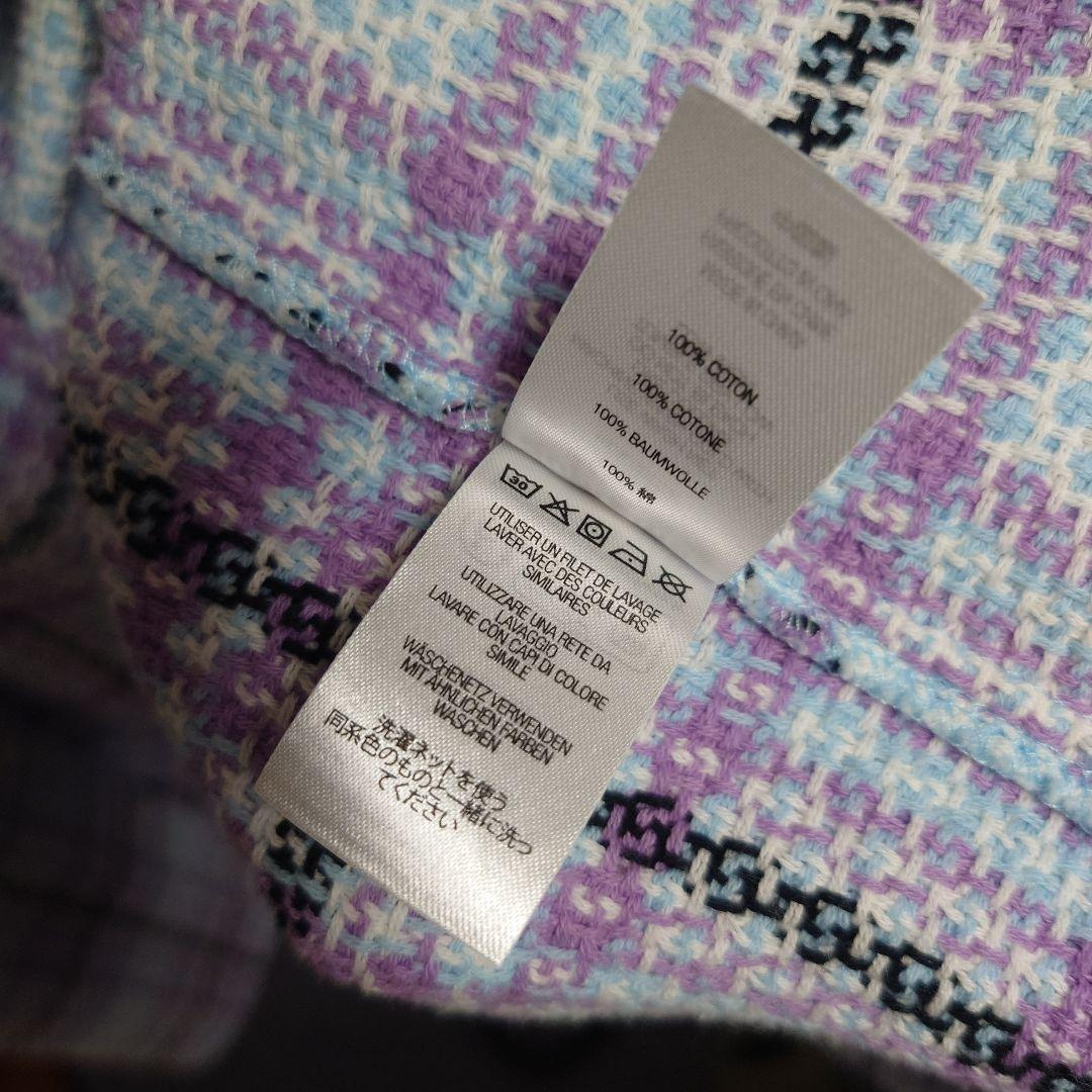 トップス Supreme 23SS Basket Weave Plaid Shirt