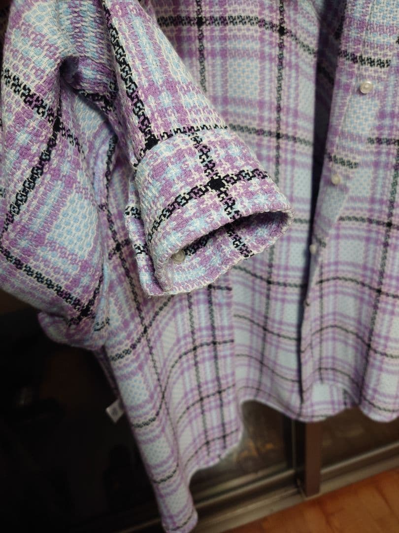 トップス Supreme 23SS Basket Weave Plaid Shirt