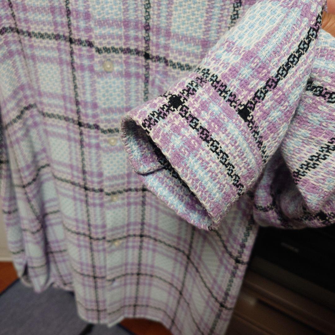 トップス Supreme 23SS Basket Weave Plaid Shirt