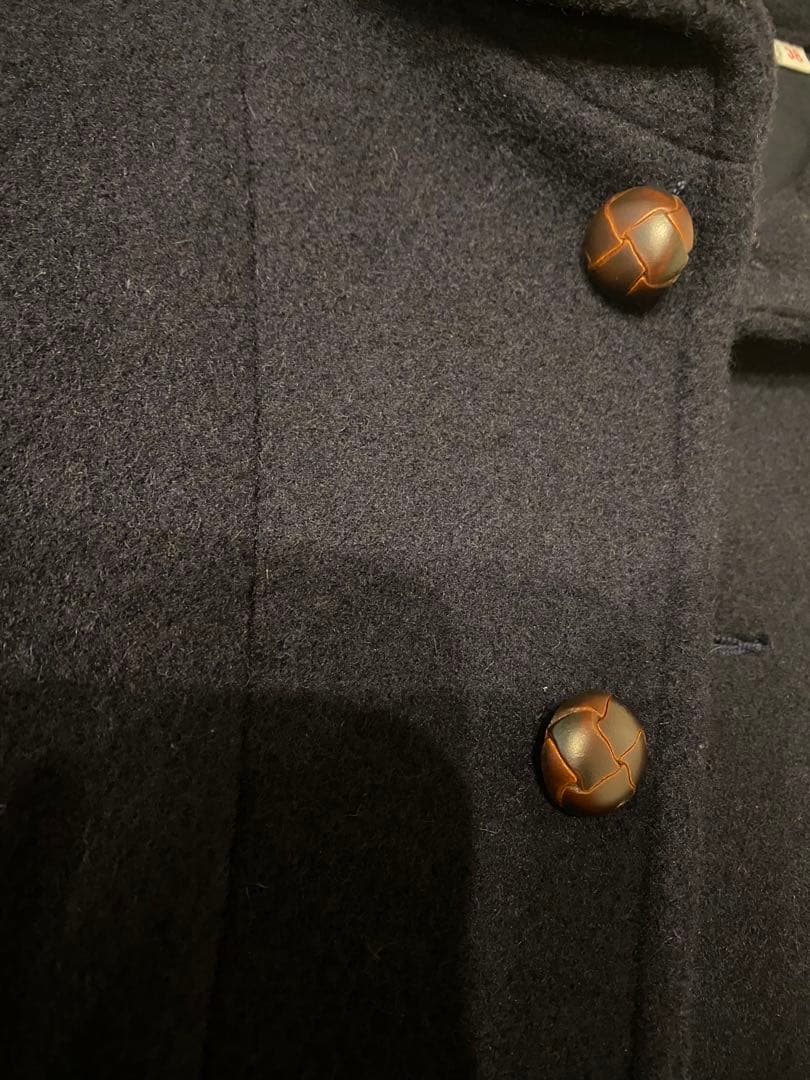 DANTON ウールジャケット ネイビー　ウールモッサ　サイズ38