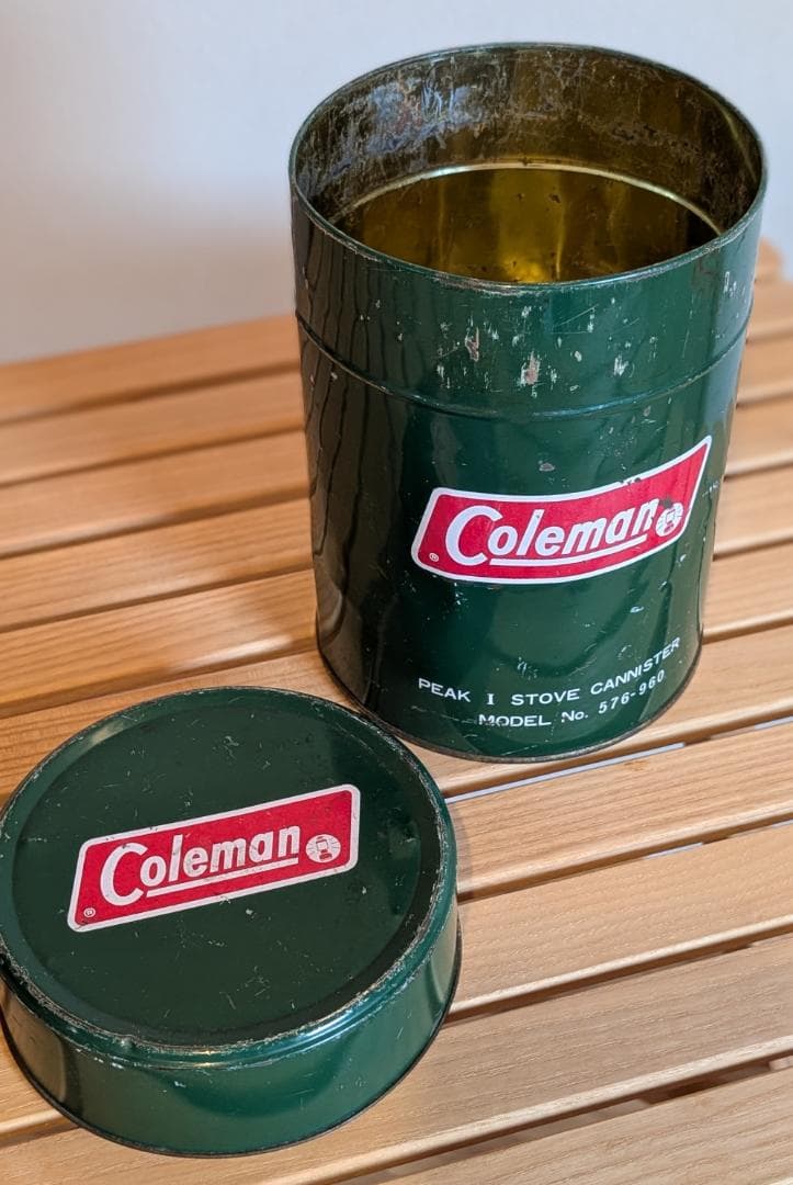 ビンテージ Coleman PEAK 1 ピークワン MODEL 576 収納缶