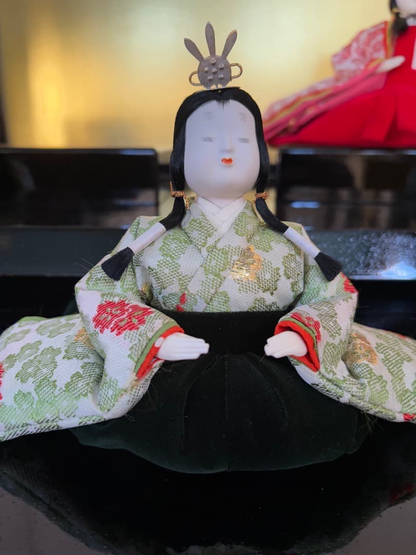 喜峰作　おぼこ五人飾　久月監修　貴重　ベルベット衣装