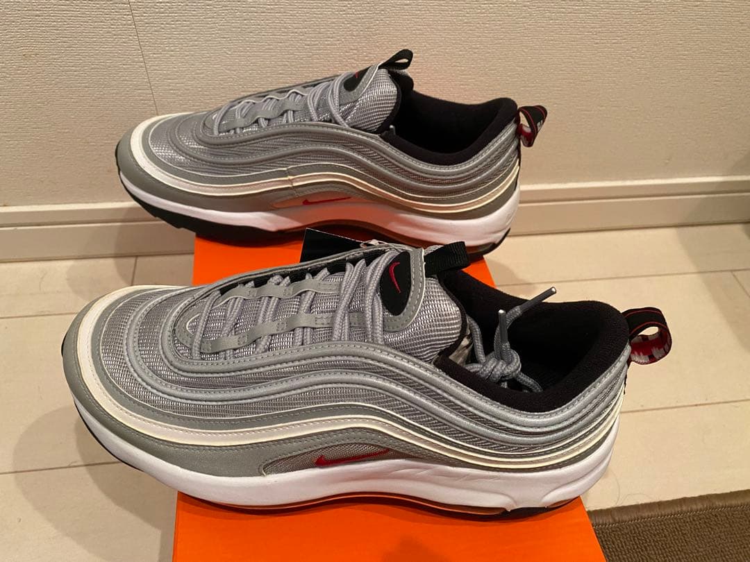 ナイキゴルフCI7538 AIRMAX 97 シルバー Bullet M26cm
