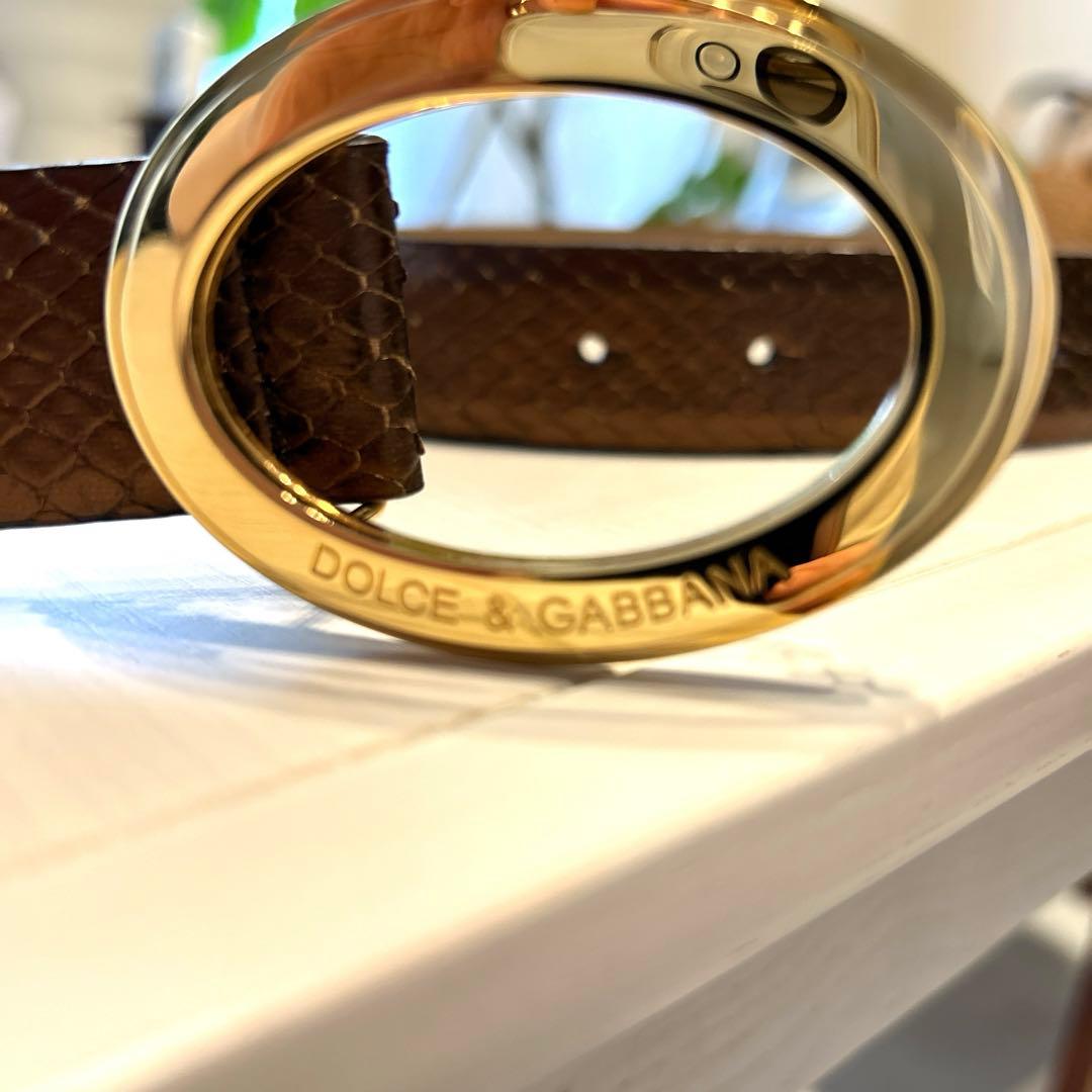 美品‼️ドルチェ&ガッバーナ ベルト ゴールド　レア　希少　レディース