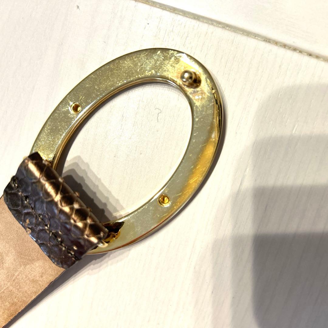 美品‼️ドルチェ&ガッバーナ ベルト ゴールド　レア　希少　レディース