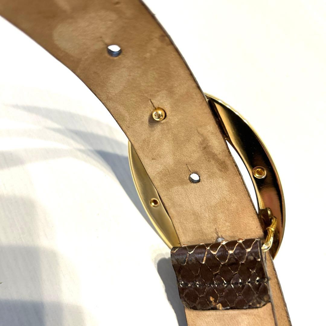 美品‼️ドルチェ&ガッバーナ ベルト ゴールド　レア　希少　レディース