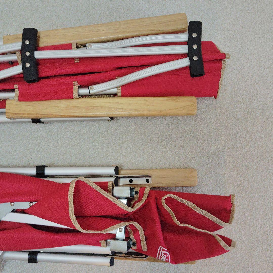 【2個セット】Coleman　レイチェア　レッド