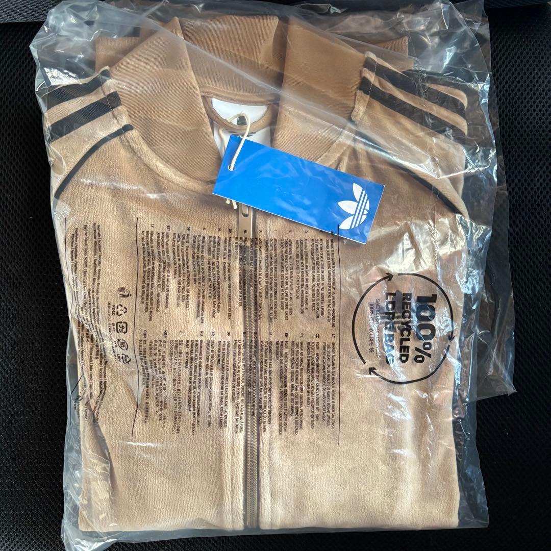 新品XL⭐️adidas アディカラー ブラウンベロア トラックトップ michi