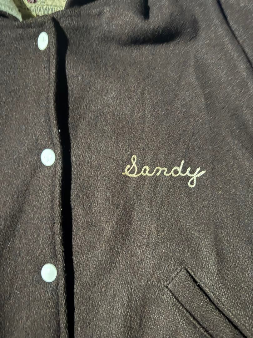 70s 80s ウールスタジャン　セーラーカラー