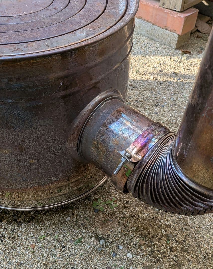 ホンマ製作所 薪ストーブステンレス時計1型 延長用煙突2本新品＆収納箱付けます♪