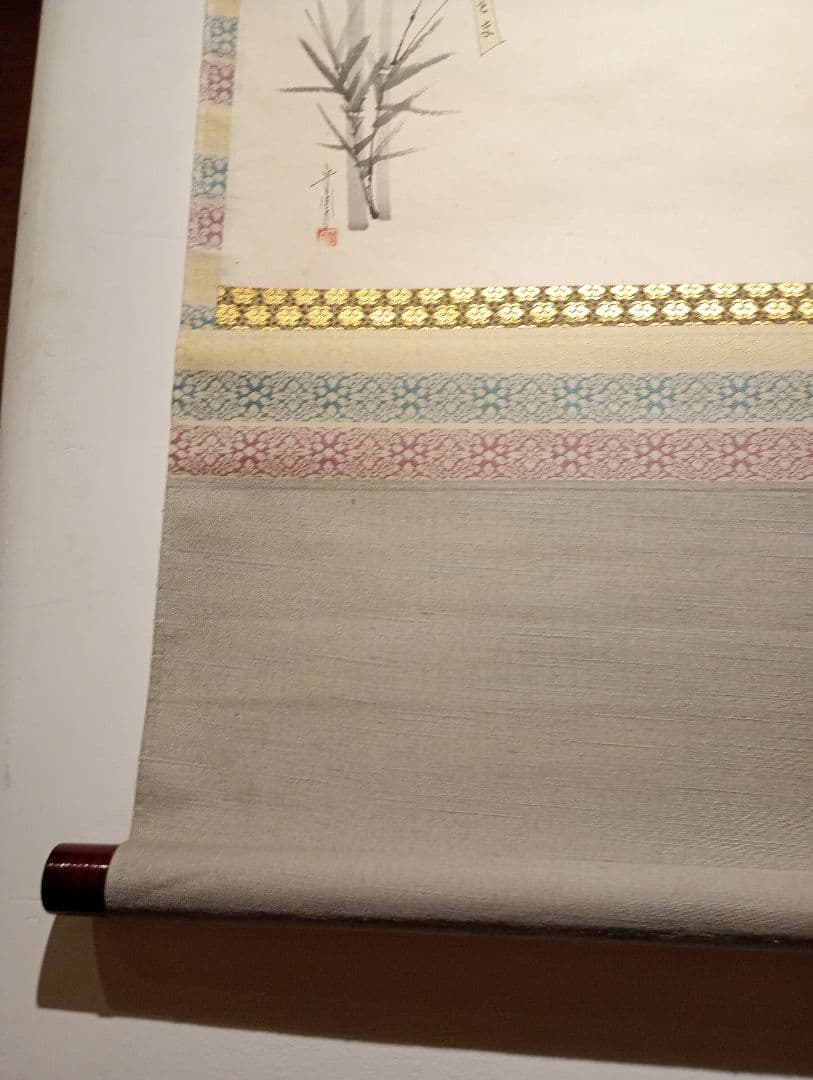 【茶道具】前大徳寺　大橋香林筆　「七夕銀河生清涼」七夕画賛　軸Ｃ112