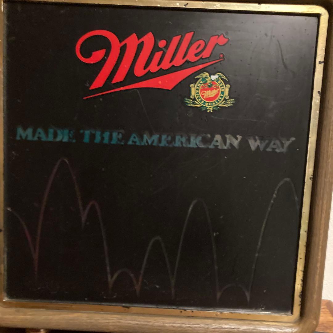 Miller 照明付きヴィンテージモーションサイン