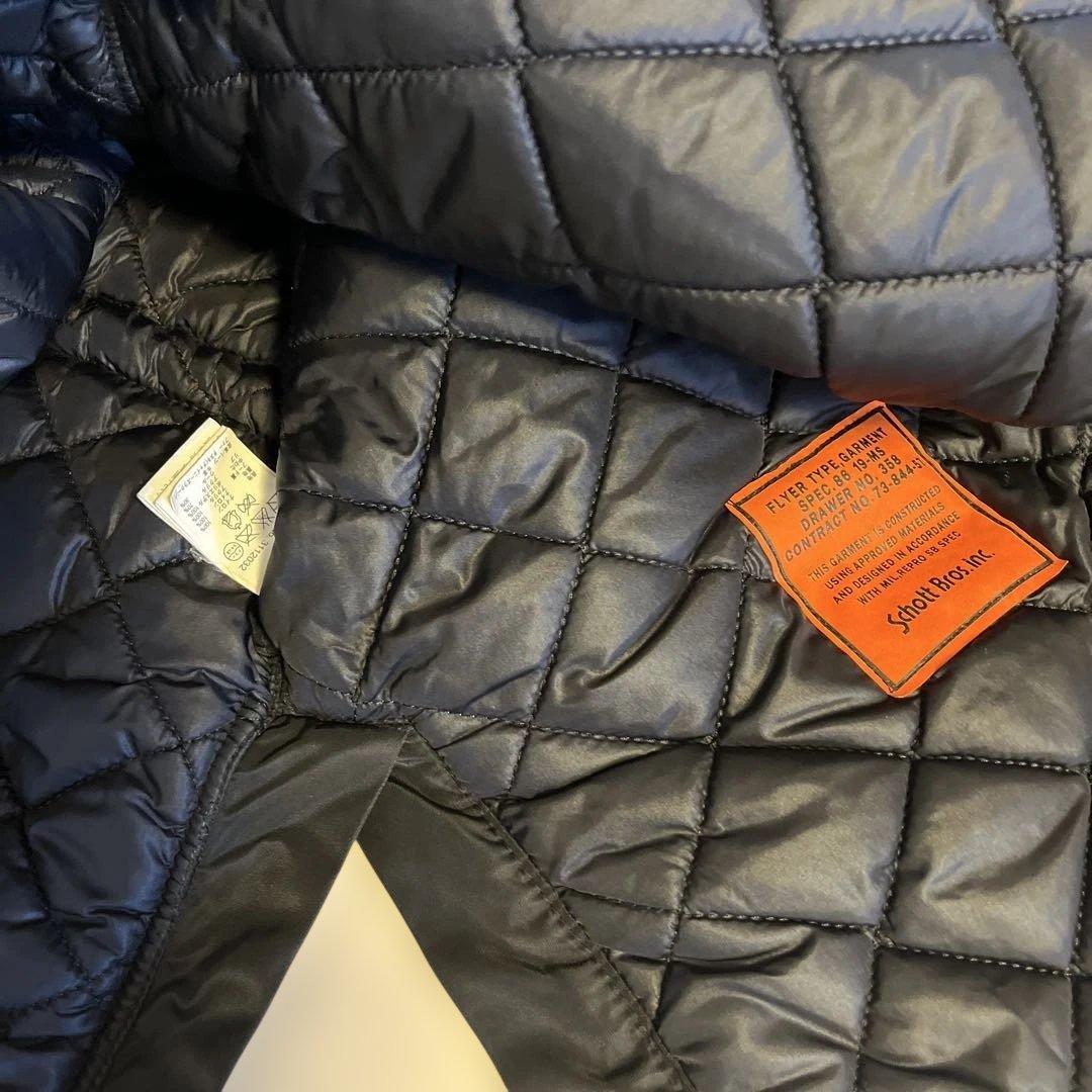 Scott ショット ブラックファー付きモッズコート