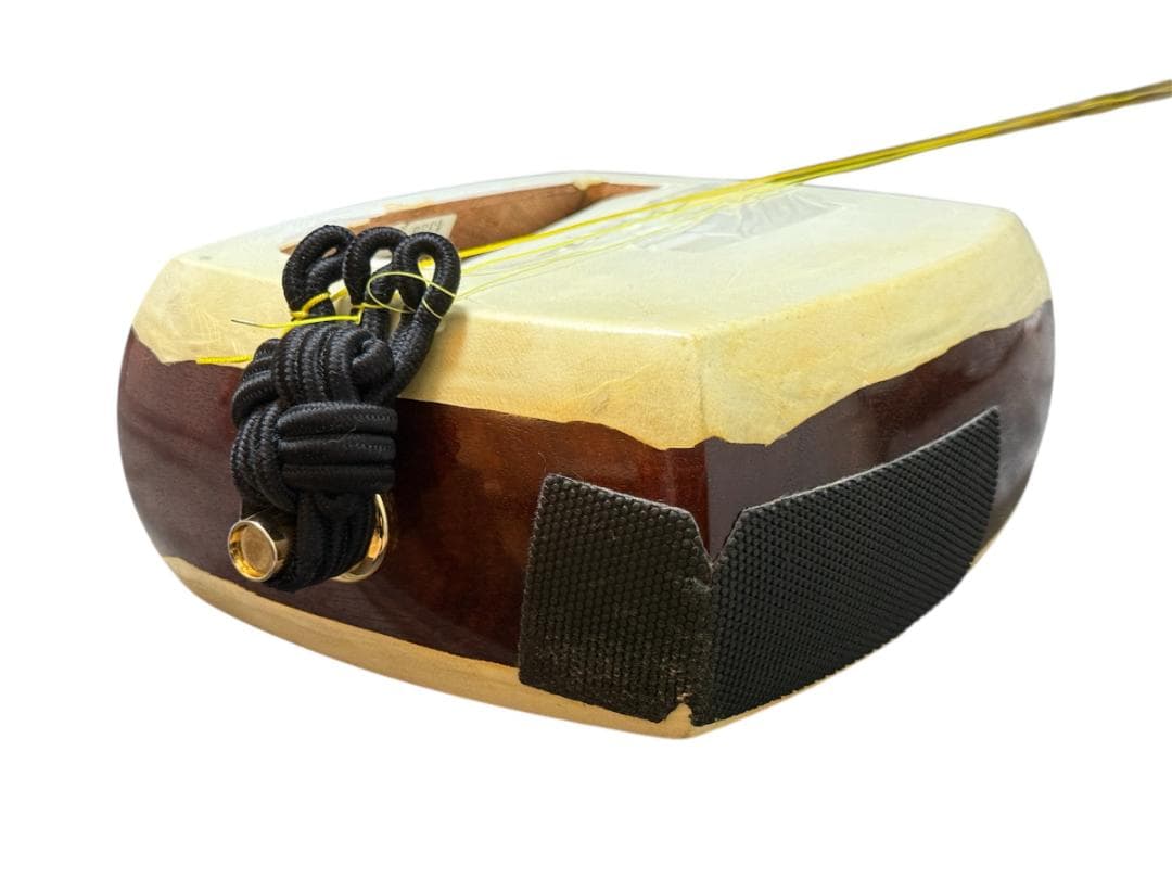 津軽三味線 東さわり 三つ折り 太棹 正寸 丸打胴 ハードケース 撥